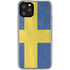 Sweden Flag Distressed iPhone 11 Pro Clear Case
